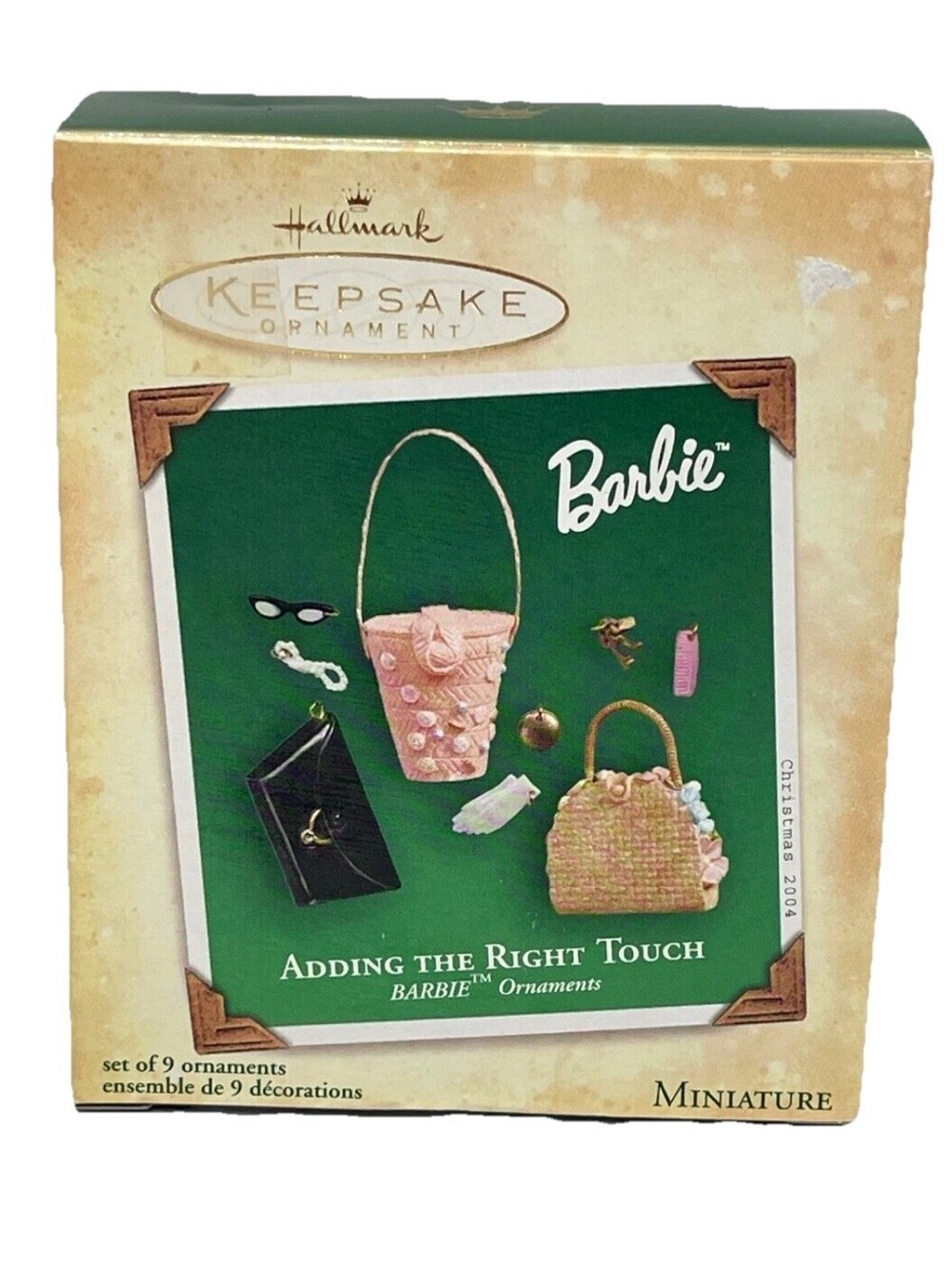 Hallmark Keepsake Barbie Adding The Right Touch 2004 Exclusive Ornament New